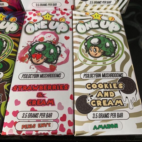 one up mushroom chocolate bar